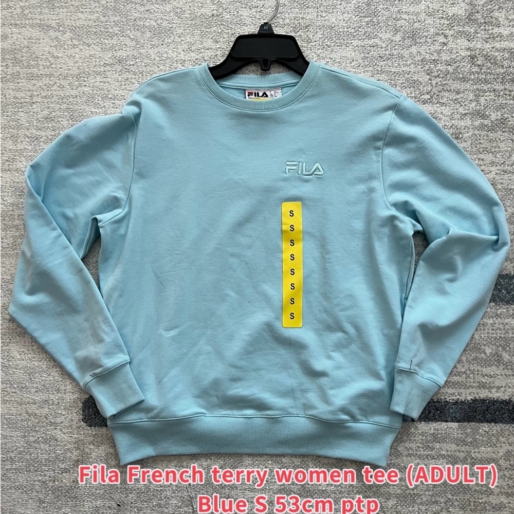 FILA Women's Sky Blue Crewneck Sweatshirt